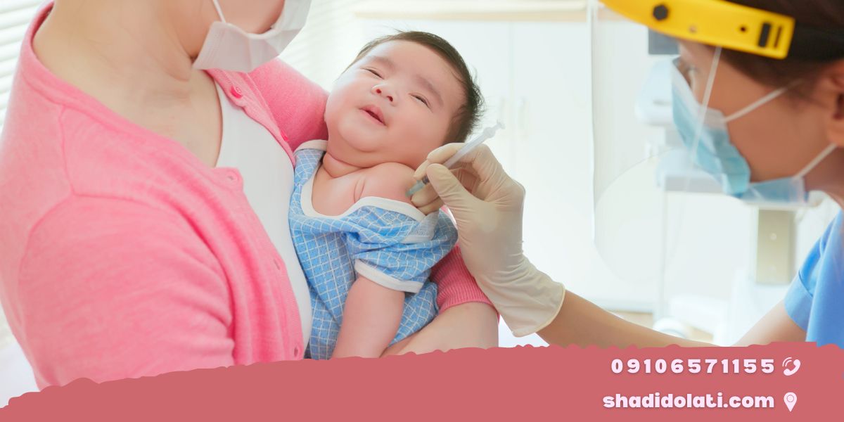 روش تزریق واکسن دوماهگی نوزاد